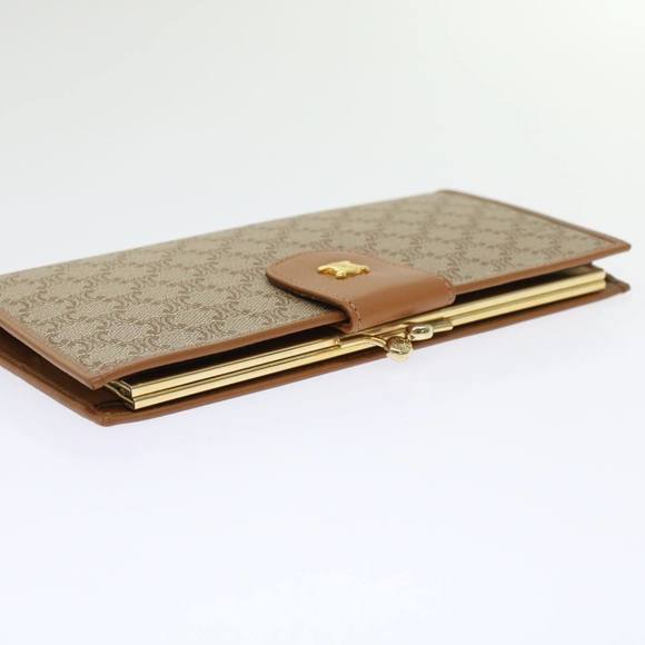 CELINE Macadam Canvas Long Wallet Beige Auth 46361 - Picture 5 of 16